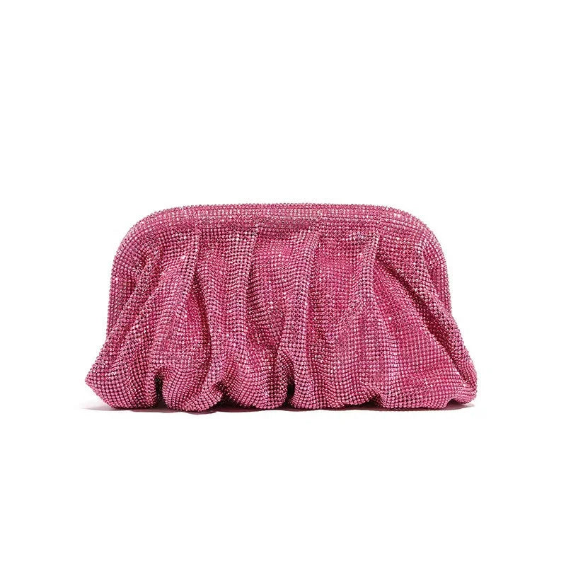 Wedding Party Clutch Purse Glitter Shiny Rhinestone Diamond Evening Bag Luxury Designer Women's Handbag Shoulder Crossbody Bag