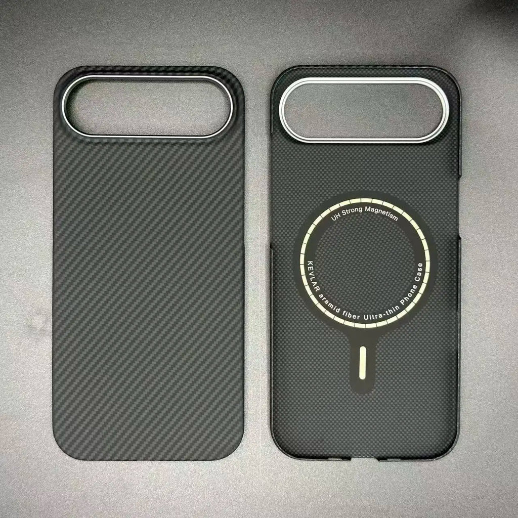 For IPhone Air 17 Air Ultra Slim Lightweight Aramid Carbon Fiber Case Strong Magnetic MagSafe Case Aramid Fiber Cover