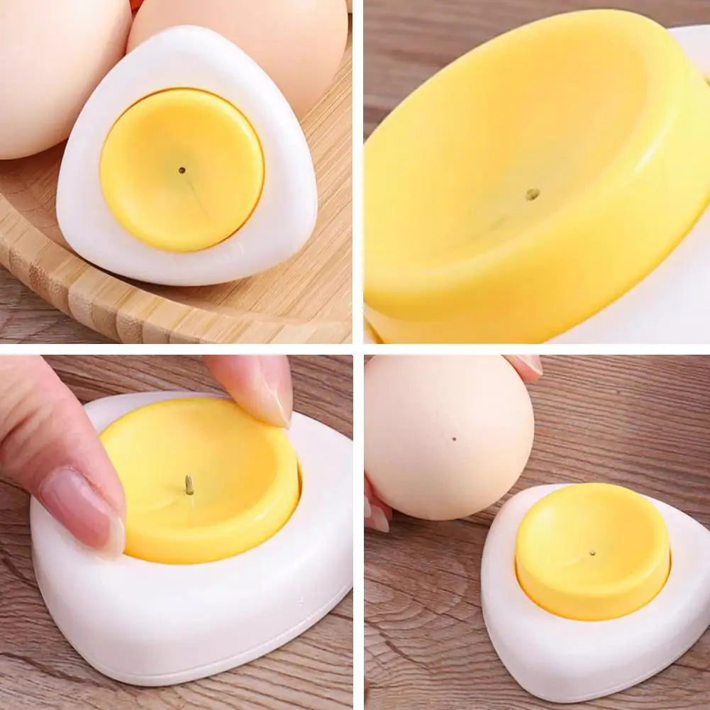 Magnetic Egg Puncher For Hard Boiled Eggs Retractable Pin Design Shell Opener Tool Prevents Cracking Kitchen Gadgets