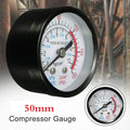 0-180PSI 0-12Bar Water Pressure Dial Hydraulic Pressure Gauge Meter Manometer For Air Compressor