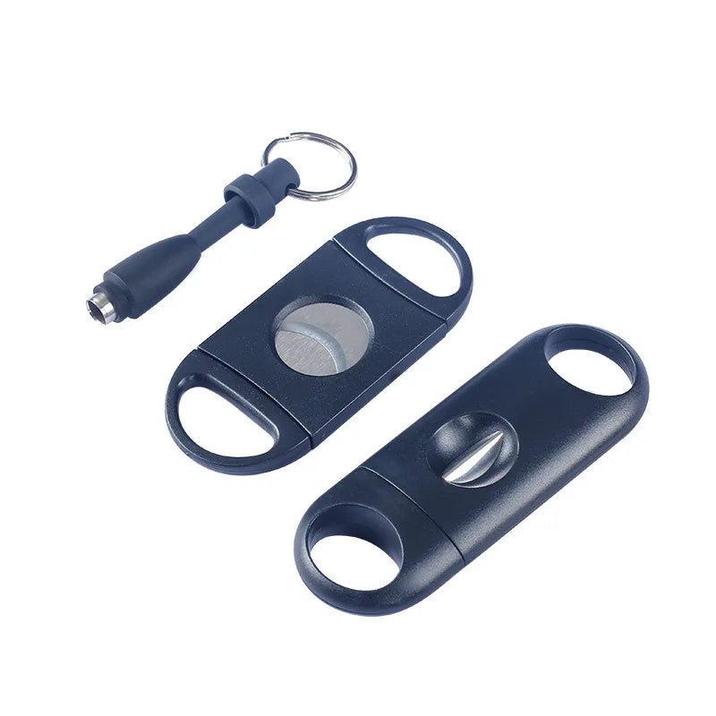 Cigar Cutter Cigar Set Pocket V-Cut Sharp Cigar Scissors Guillotine Portable Travel Cigar Cutting Round Punch Accessories