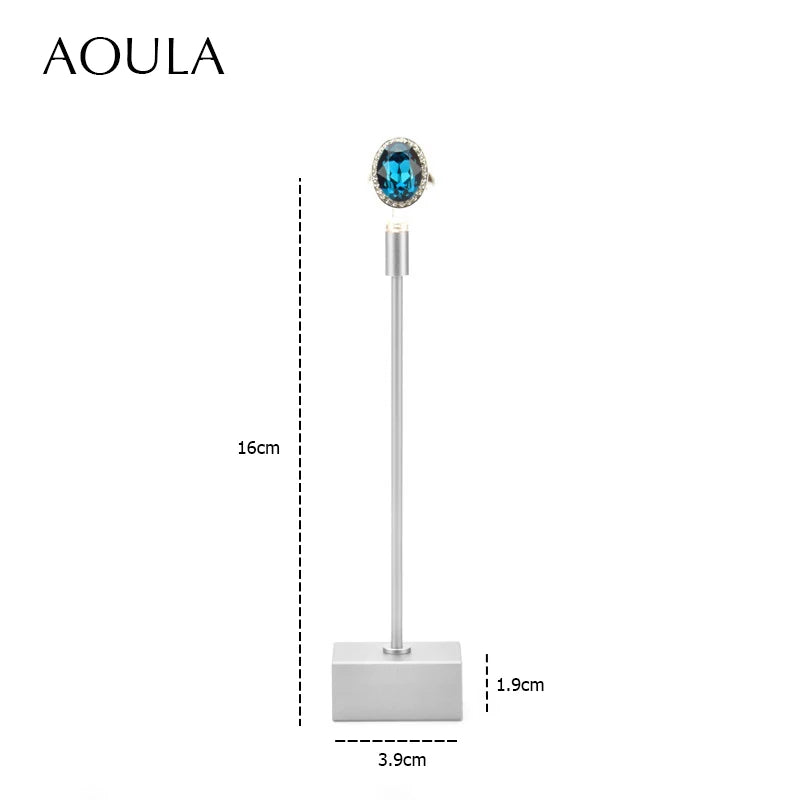 Luxury Dangle Earrings Display Metal Rack T Bar Stand Ring Jewelry Hanger Organizer Ear Studs Storage Holder Shelf Store Selling