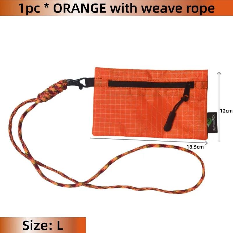 Ultralight Waterproof Organizer Wallet Dyneema Wear-resistant Card Pouch Outdoor Travel Hiking Anti-Tear Portable Coin Cash Bag