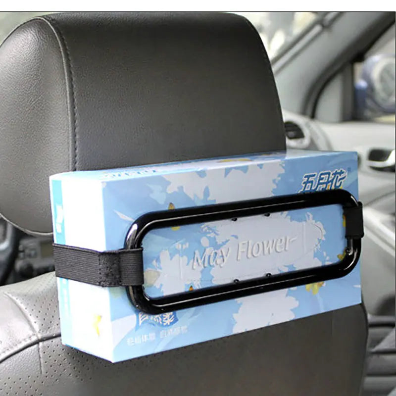 Car Tissue Rack Clip For Car Universal Sun Visor Napkin Box Seat Back Tissue Holder Auto Interior Elastic Hanging Paper Cover
