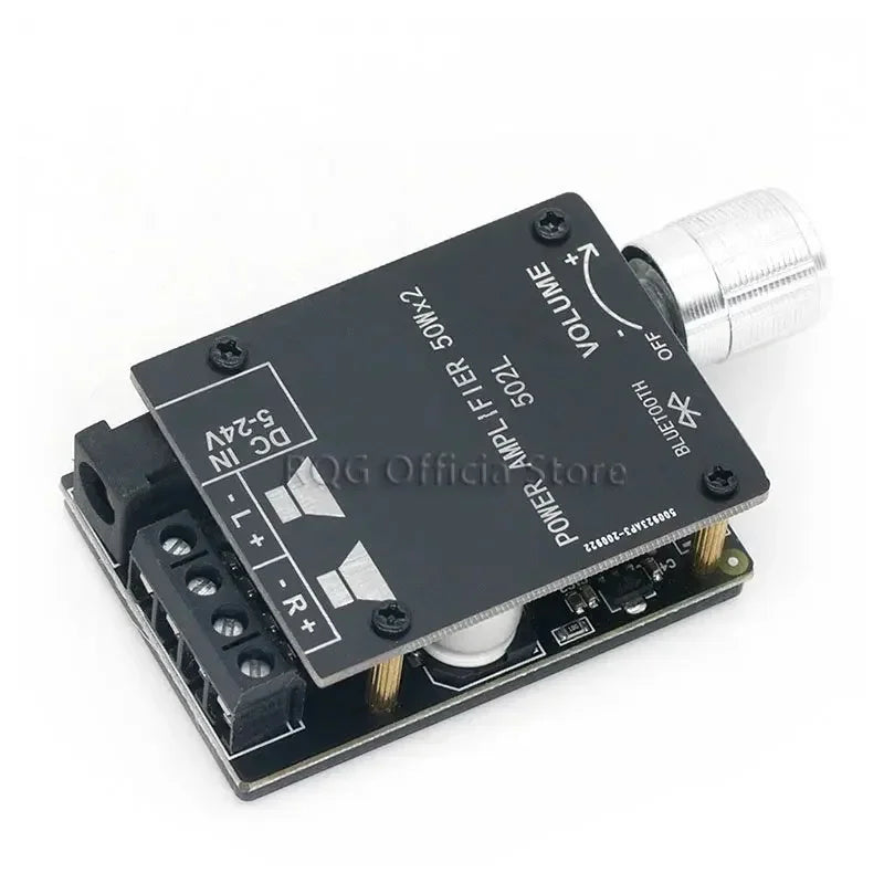ZK-502L MINI Bluetooth 5.0 DC 5-24V Wireless Audio Digital Power amplifier Stereo board 50Wx2 Bluetooth Amp Amplificador