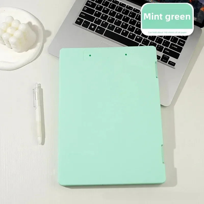 A4 Transparent File Box High Aesthetic Student Test Paper Simple Large Capacity Storage Box Writing Board Office Supplies