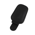 Universal leather car sunshade frame elastic clamp design for vehicle sunglasses storage