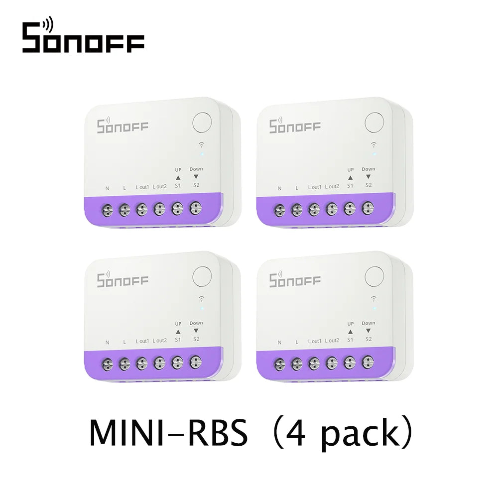 SONOFF MINI-RBS Matter Smart WIFI Curtain Switch Module for Roller Blinds Precise Percentage Control Work with Alexa Google Home