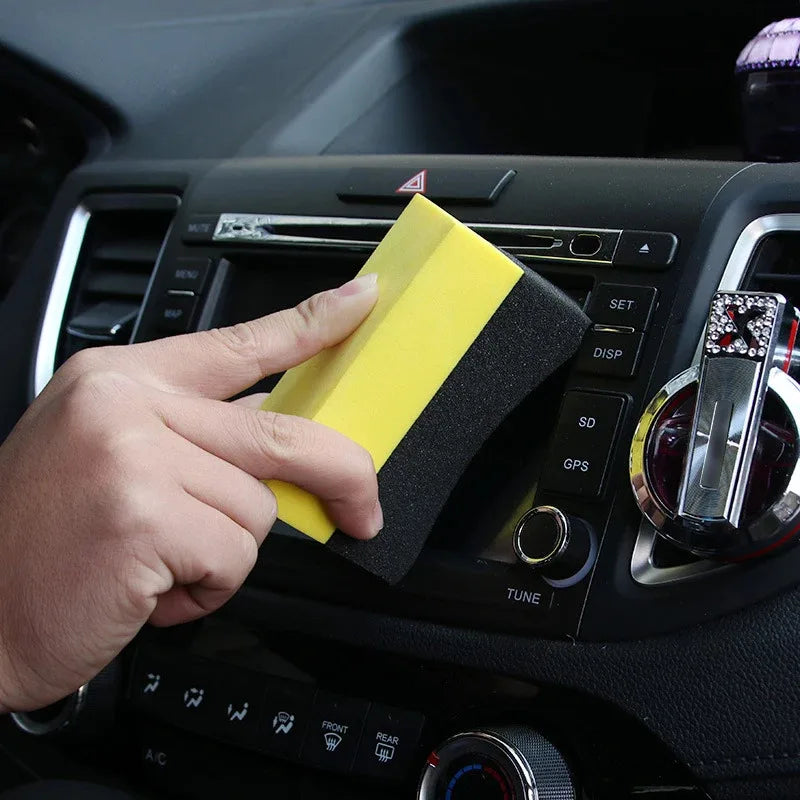 1/50pcs Auto Cleaning Sponge Brush Set for Car Wheel Tire Wash Wipe Water Suction Sponge Pad Wax Polishing Tyre Brushes Tools