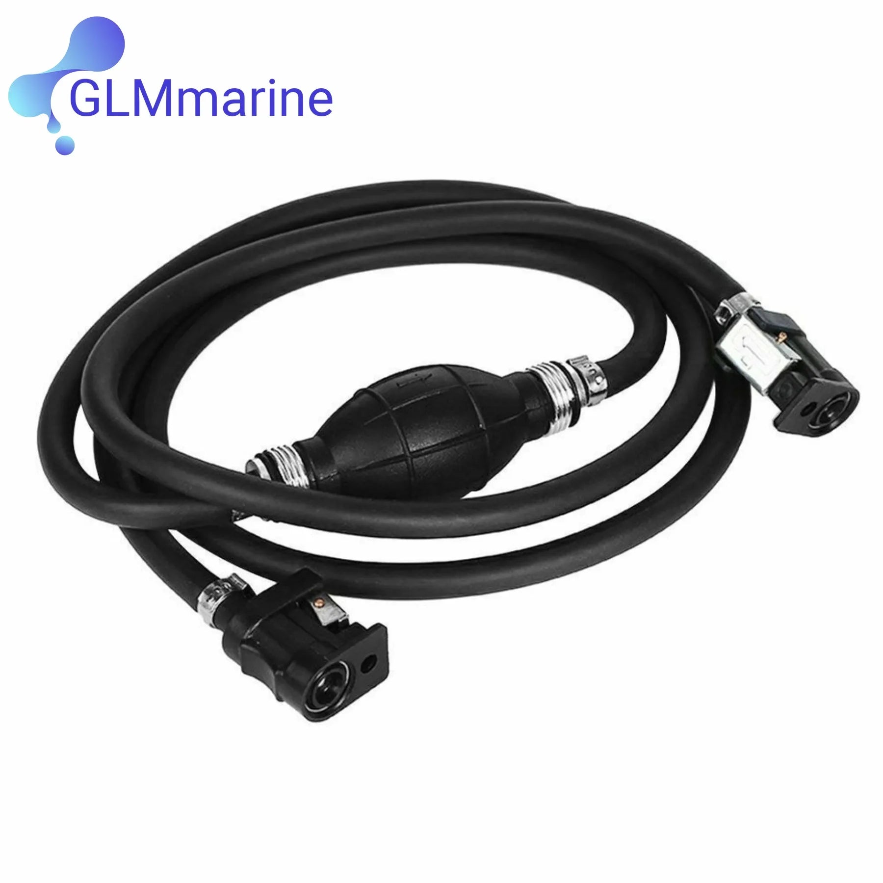 For Yamaha Outboard Boat Motor 5/16 " Fuel Line Hose with Primer Bulb and Connectors 6Y1-24306-55 61J-24306-04 6Y2-24306-56