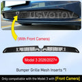 Grille Mesh Inserts for New 2026 2027 Tesla Model 3 Highland with Front Camera Version Front Bumper Air Inlet Vent Grille Cover