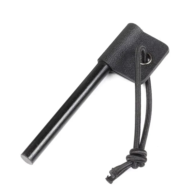 Outdoor Magnesium Stick Flint Camping Fire Equipment Wilderness Survival Tool with K Sheaths Rescue Equipment Emergency EDC Tool