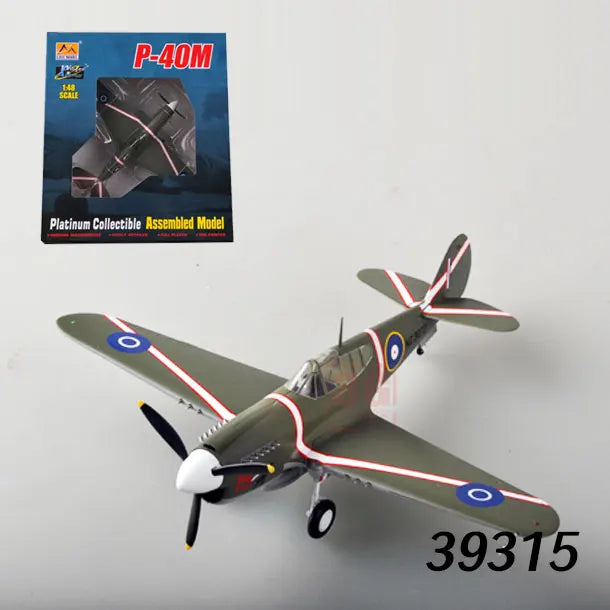 Easymodel 1/72 Scale Finished Military Aircraft Model Fighter Helicopter WWII and Modern Propeller Plane for Collection Display
