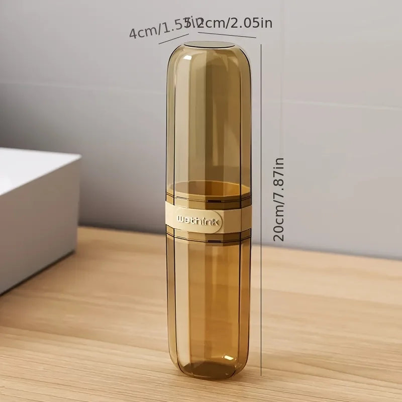 1PC Travel Toothbrush Cup Vertical Bathtub Mouthwash Cup, Perfect for Business Travel and Outdoor Activity Travel