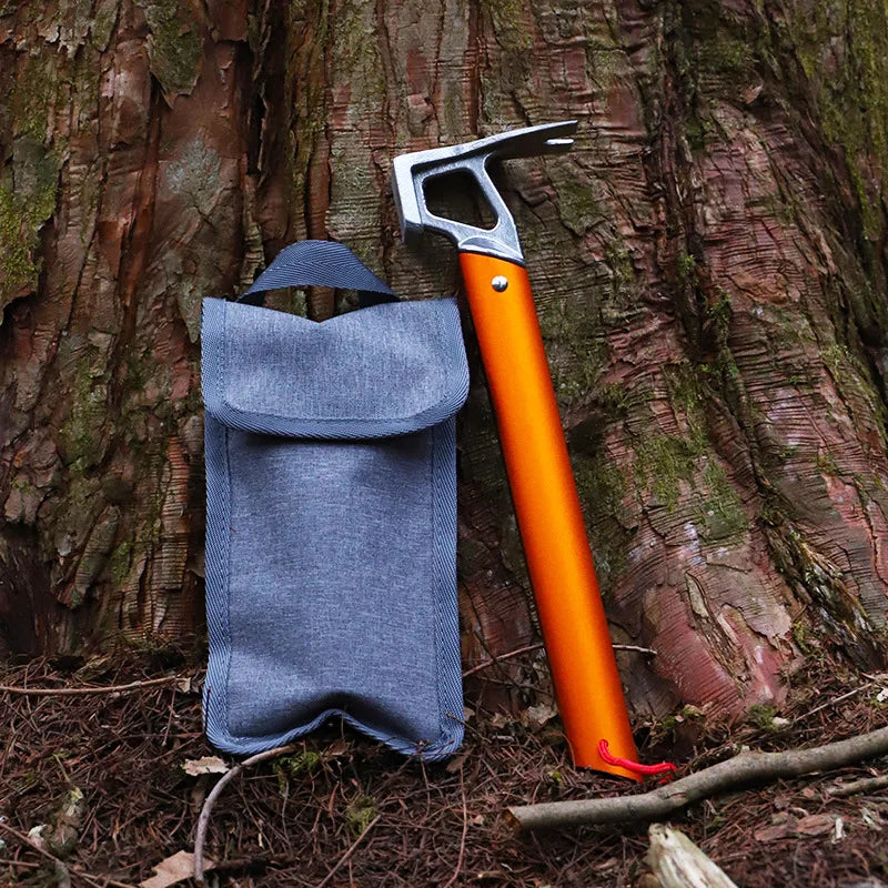 Lightweight Aluminum Handle Multi-use Camping Hammer Stainless Steel Outdoor Survival Gear for Tent Tarp Stakes Multitool