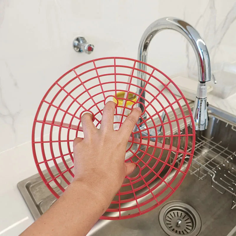 23.5CM Car Wash Bucket Gravel Filter Isolator - Black Red Blue Yellow Round Cleaning Tool for Car Beauty
