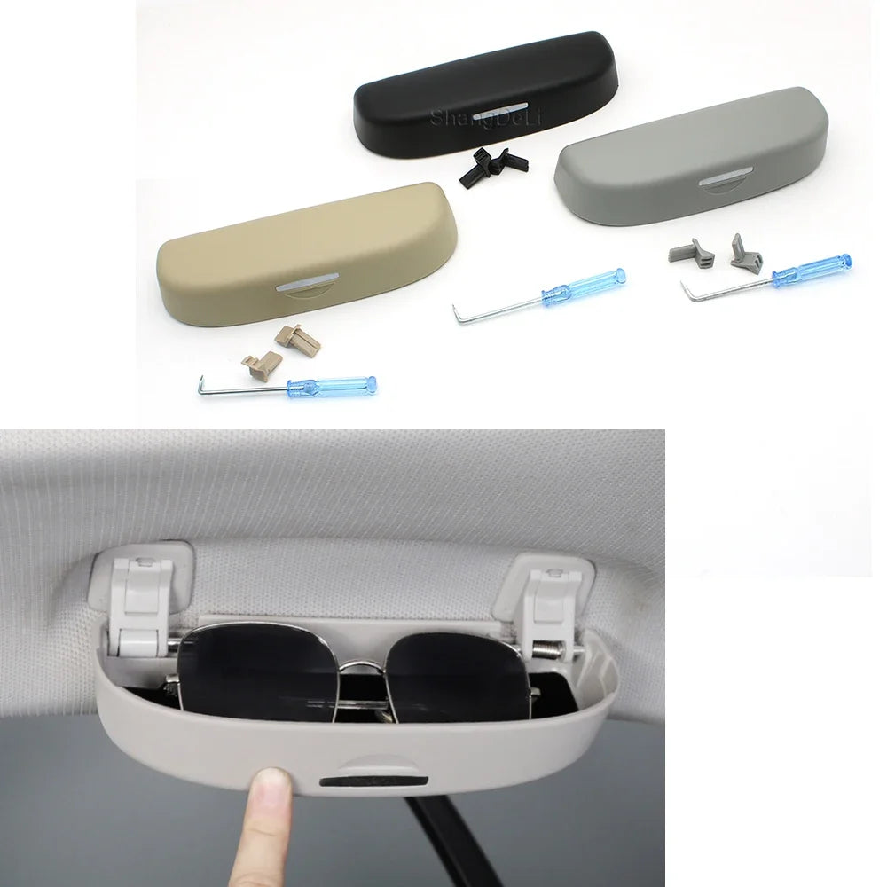 Car Sunglasses Box Glasses Case Holder for Mercedes Benz A B C Class W205 W168 W169 W176 W245 W246 Accessories