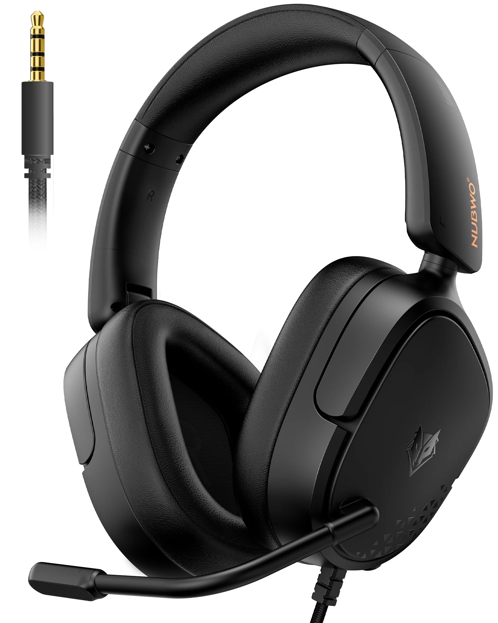 NUBWO HG04L Gaming Headset for PS5/PS4 Xbox Series X|S/Xbox One Switch 250g Lightweight Clear Unidirectional Mic 3.5mm Jack