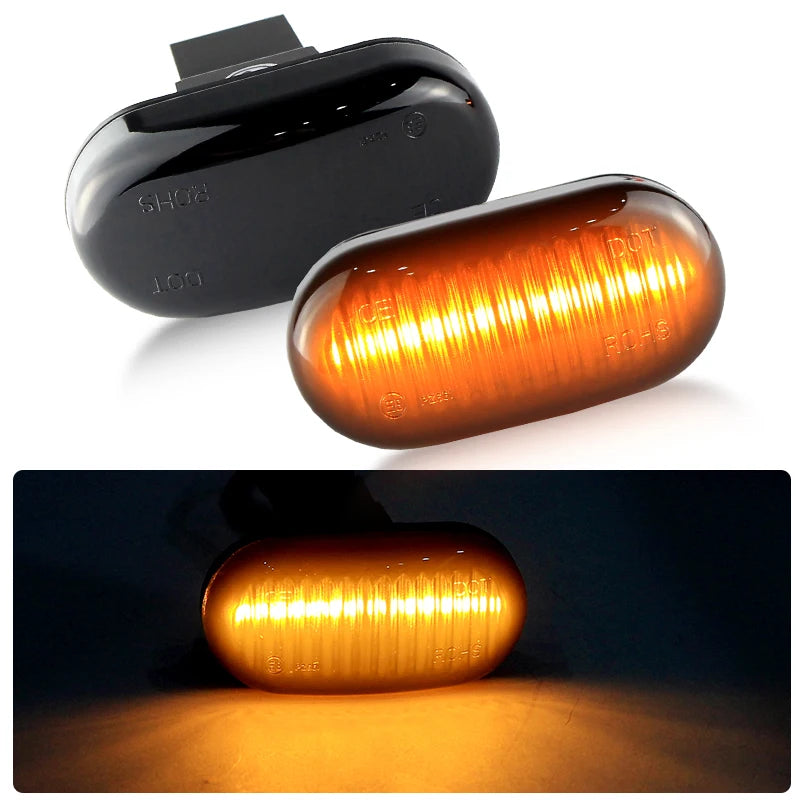 2PCS LED Side Marker Turn Signal Lights Canbus For Suzuki Grand Vitara XL-7 04- Ignis 00-03 Jimny 98- Wagon R+ 97- For Subaru