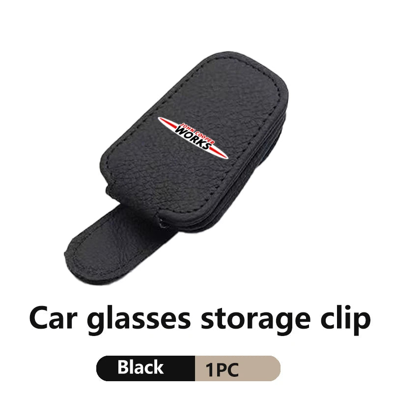 Universal Car Glasses Holding Clip Hanger Eyeglasses Mount For MINI Cooper One S JCW Countryman R56 R50 R53 R55 F56 F55