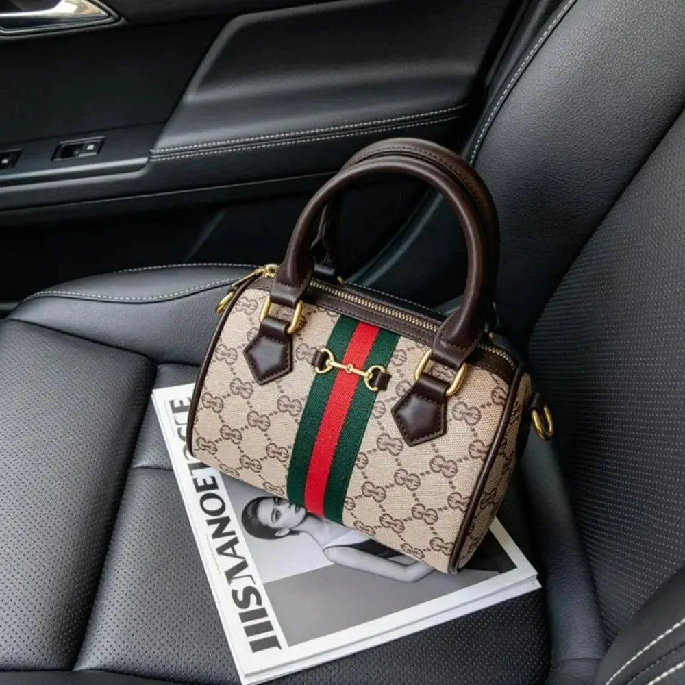 2026 Luxury Mommy Diaper Bag Vintage Leather Tote Crossbody Bag Minimalist Large Capacity Designer Women Handbag