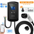 AFEEV 11KW EV Charging Station CEE Plug Type2 32A 3Phase Wall Mounted Charger WiFi Bluetooth APP Control Fast Charge Charger