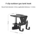 Hang Gas Canister Hook Outdoor Multi-purpose Gas Tank Hook With Hanging Plate Bottle Opener Camping Table Gas Stove Tank Hook