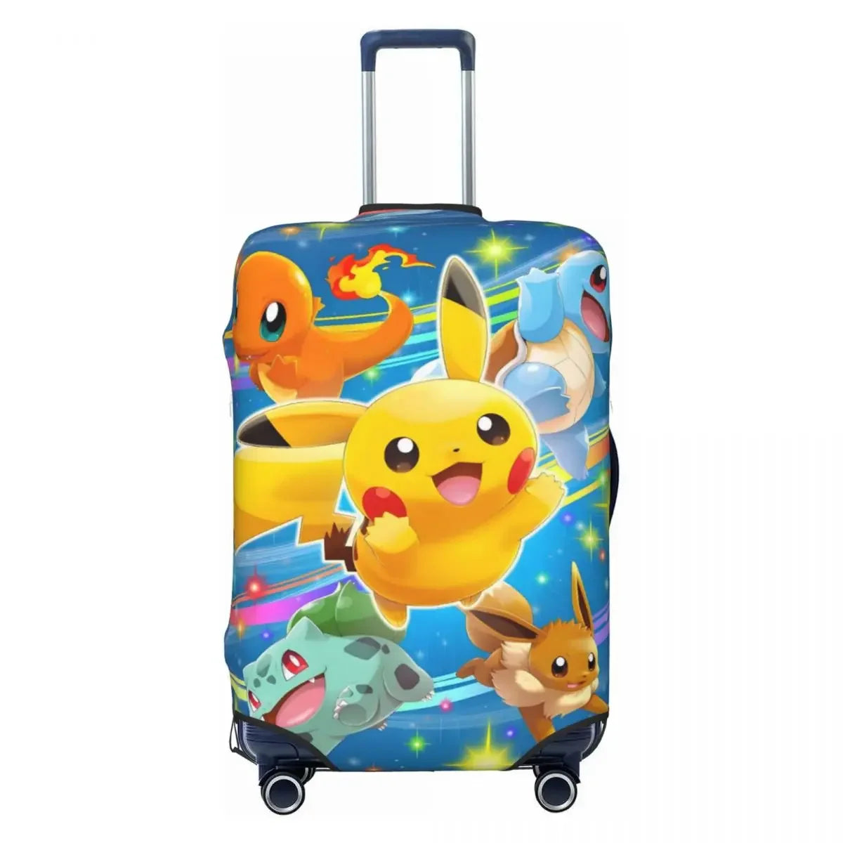 Premium Durable Luggage Cover P-Pikachizer Print Elastic 18-32 Inch Suitcases Dust Resistant Anti-Scratch Washable For Travel