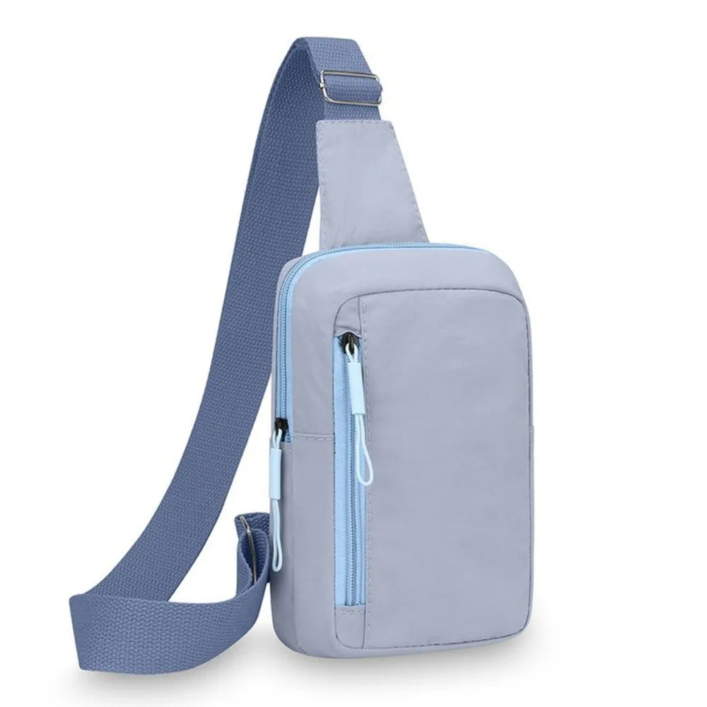 Oxford Cloth Women's Chest Bags Black Yellow White Blue Multifunctional Waist Bag Multi-compartment Purse Sports Chest Bag
