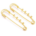 5-10pcs/lot Safety Pins Brooches Blank Base Brooch Pin With Loops Fasteners Pin For DIY Jewelry Making Brooch Charm Accessories