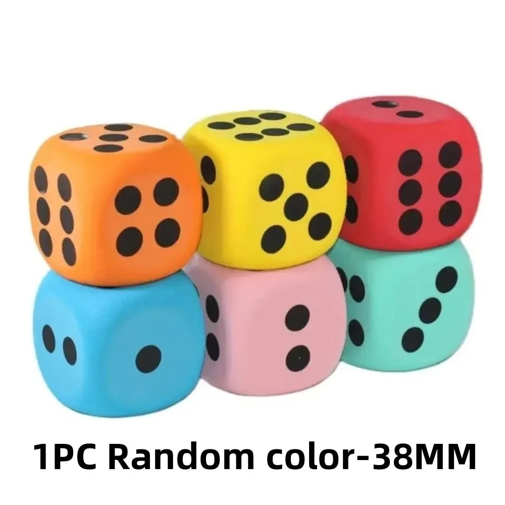1PC 60/80mm Dot Dices Counting Toy Learning Aids Six Sides Dices Classroom Math Teaching for Class Board Game Point Dice