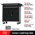 Auto Repair Tool Trolley Mobile Metal Tool Cabinet Tattoo Workbench Rolling Storage Box For Workshop Use