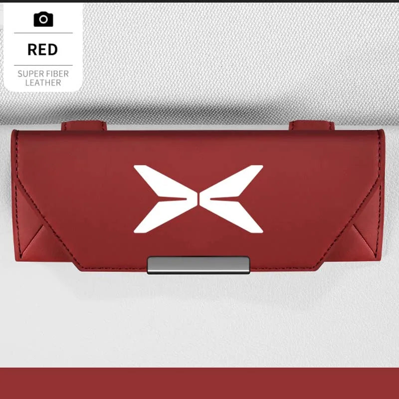 For Xpeng xiaopeng G9 G6 P5 X9 P9 P7 P7i P8 G3 G3i MONA M03 Accessories Parts Car Visor Sunglasses Glasses Holder Case Clip Box