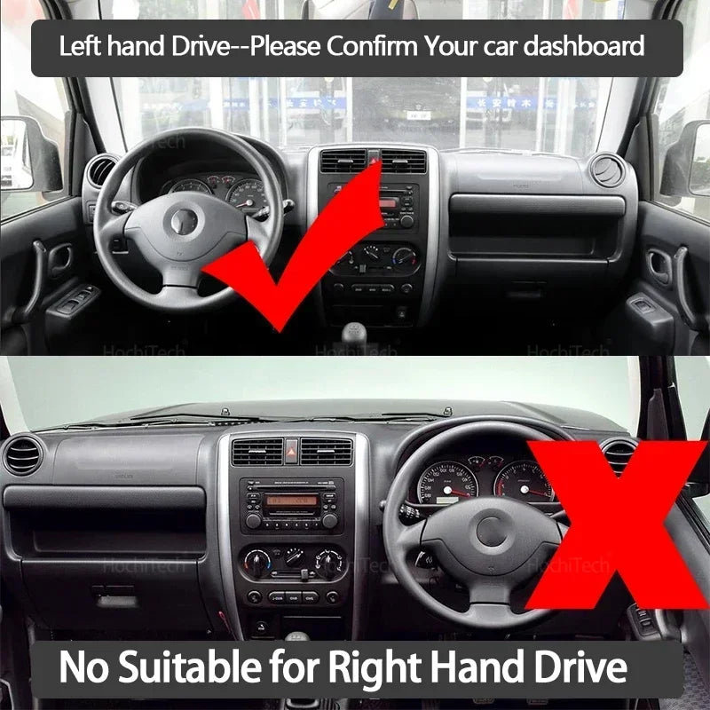 High Quality Car Dashboard Cover Avoid Light Pad Instrument Panel Mat Case Carpets for Suzuki Jimny 1998-2018