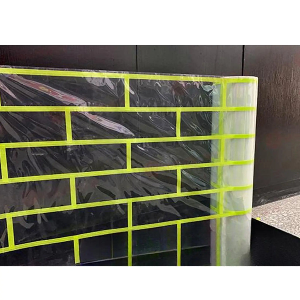 Faux Brick Pattern Tape 10M Easy Install Adhesive Wall Sticker for Brick Leveling Tool Exterior Decor