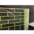 Faux Brick Pattern Tape 10M Easy Install Adhesive Wall Sticker for Brick Leveling Tool Exterior Decor