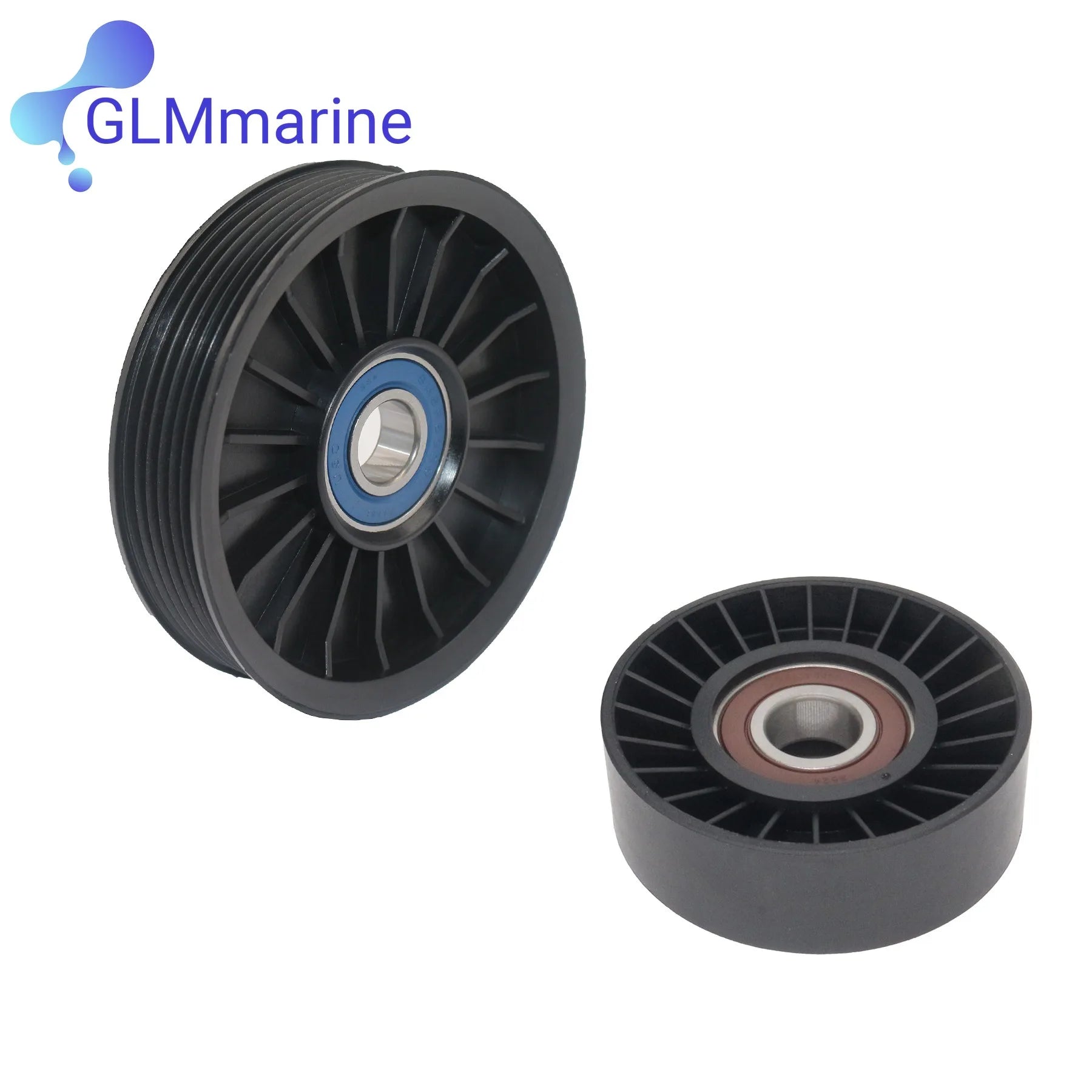 For Mercruiser V6 V8 Serpentine Belt Idler PULLEYet 8M S6500024 4.3-6.2 L MPI Pulleys w/ Belt 862087A1 865598 864625T 865615Q03