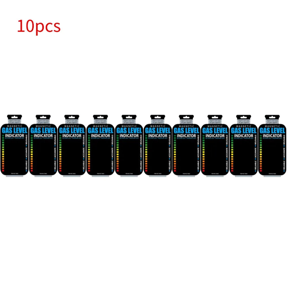 1-50pcs Practical Propane Butane LPG Fuel Gas Tank Level Indicator Magnetic Gauge Bottle Temperature Measuring Stick Test Card