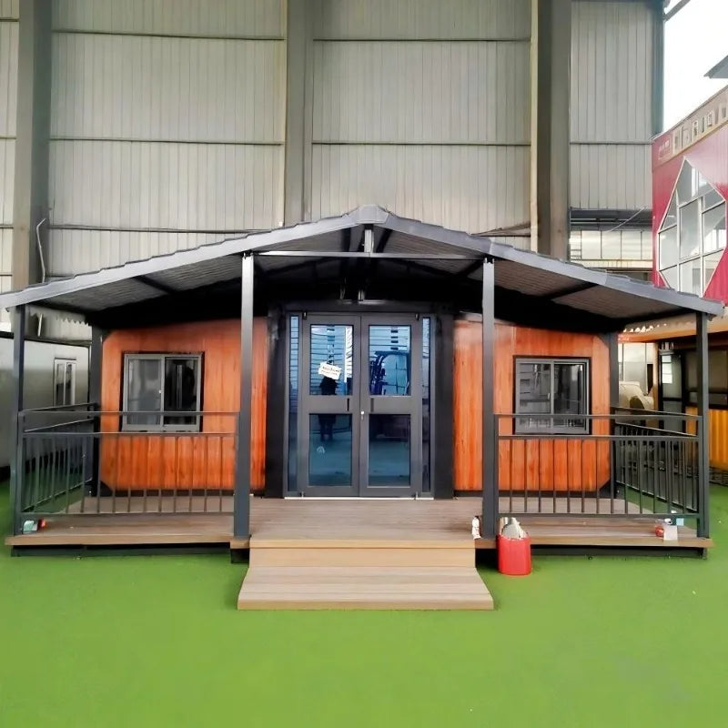Customized 20/30/40FT Prefabricated House Mobile Steel Expandable Container Home with 3 Bedrooms Ready To Live in Tiny House