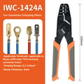 IWISS Non Insulated Open Barrel Terminal Crimp Tool Wire Crimper IWS-1424B IWC-1424A IWC-1424B Orange
