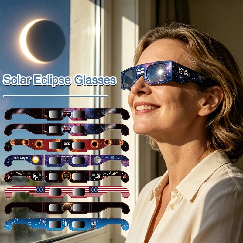 Approved Solar Eclipse Glasses Eyes Eyewear Safe Direct Sun Viewing Observe Total Eclipse Glasses Gafa Eclipse Solar Homologadas