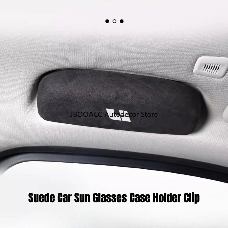 Car Sun Glasses Case Holder Clip Suede for Li Lixiang L6 L7 L8 L9 ONE Mega i8 Sunglasses Case Side Handle Mounted Accessories