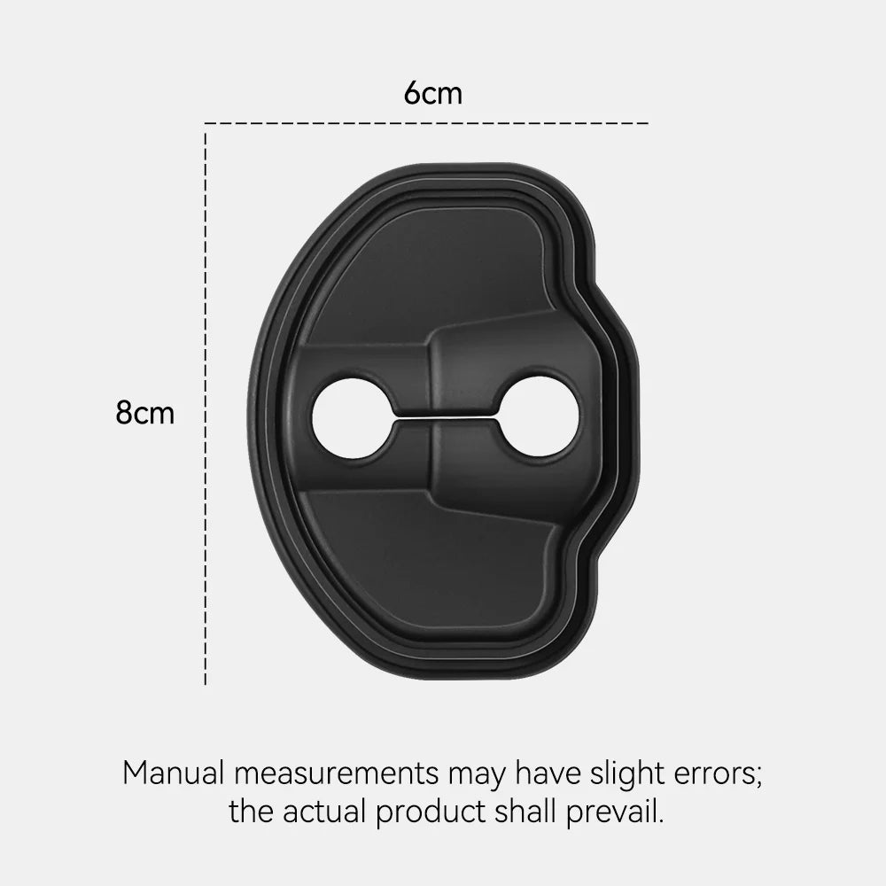 YZ 4Pcs Car Silicone Door Lock Cover Protective Stickers Car Door Lock Damper For Tesla Model 3 Y YL Highland Juniper Accessorie
