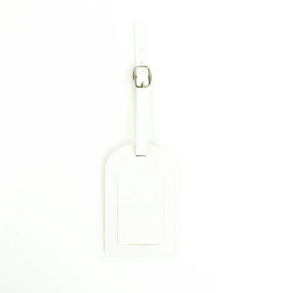 Customized letters smooth PU leather classic ultra-thin travel aviation luggage tag signature luggage label