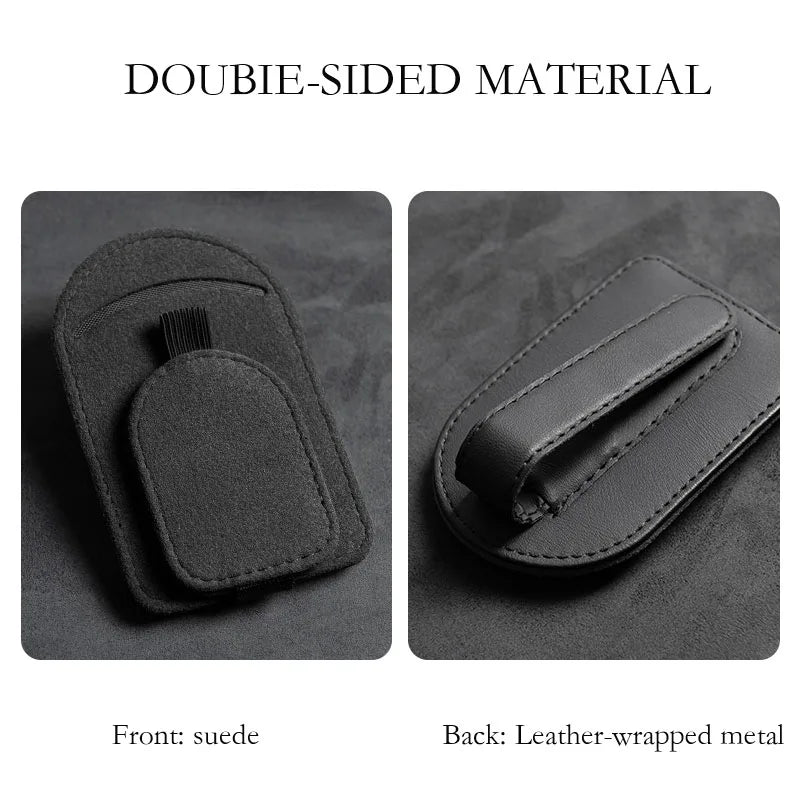 Car sun visor glasses clip suede magnetic multifunctional bracket suitable for  Peugeot 408 4008 308 3008 Rifter 5008 508 2008