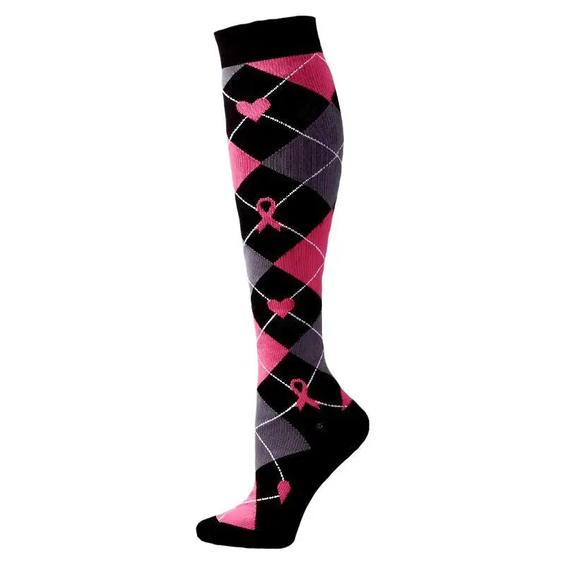 Compression Socks for Men and Women Medical Althetic Diabetes Varicose Veins Sports Socks for Running Cycling Travel Flight