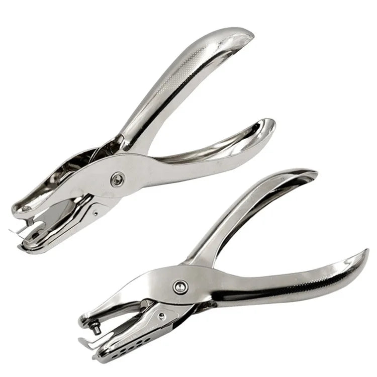 1pcs 3mm/6mm Mini Stainless Steel Punch Single Hole Punching Pliers Hand Press Pliers Binding Ticket Checking Punch
