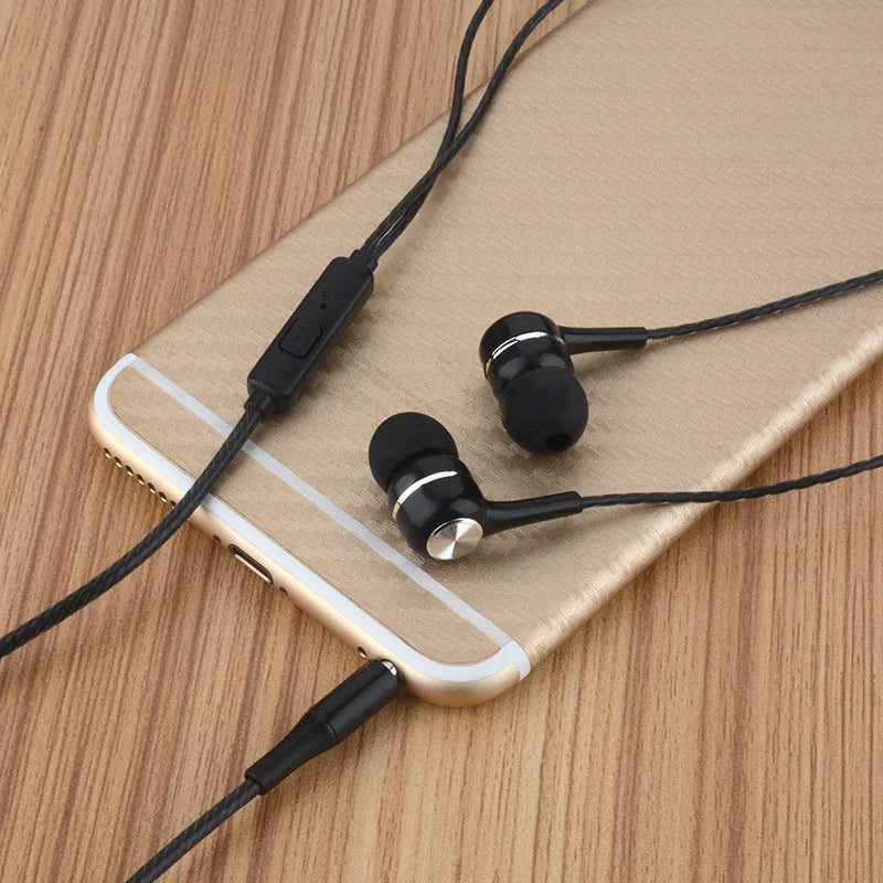 1pc Sport Earphone wholesale Wired Super Bass 3.5mm Crack Colorful Headset Earbud with Microphone Hands Free