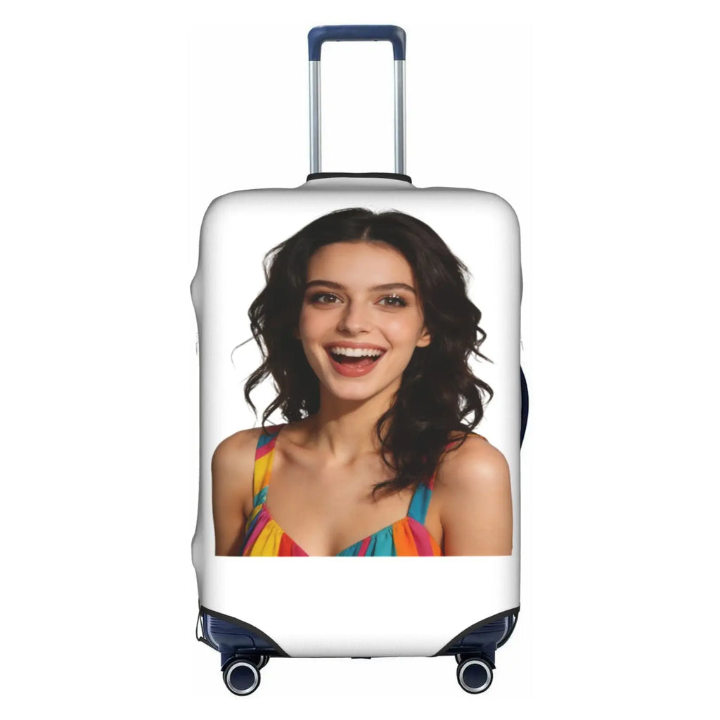 Customize Text Luggage Cover Elastic Your Design Here Travel Suitcase Protective Covers Suit For 18-32 inch
