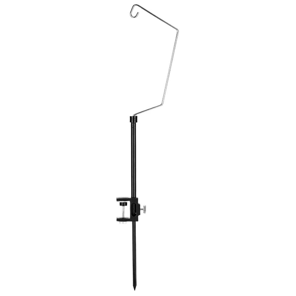IGT Table Lantern Stand Aluminum Alloy Camping Light Holder Multifunctional Lamp Hanging Pole for Picnic Hiking Fishing